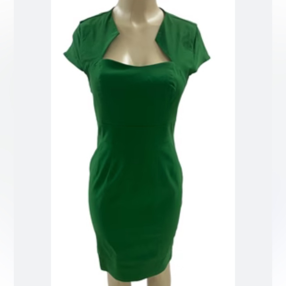 Grace Karin Emerald Green Bodycon Cap Sleeve Slight Sweetheart Neckline Dress L